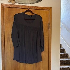 Lane Bryant Navy Blue Tunic Top